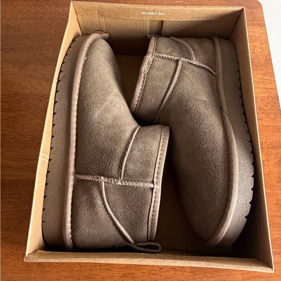 Women's Mushroom Brown Suede Ankle Boots by Project Cloud - Picture 6 of 7